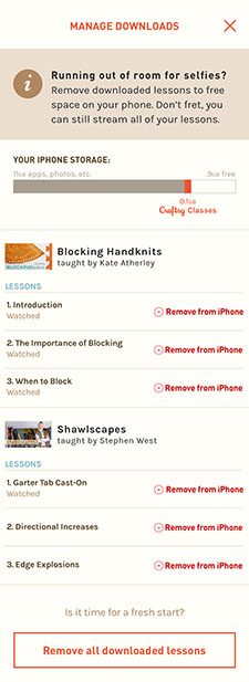 Craftsy Library iPhone