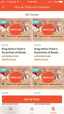 Craftsy Filter Gallery iPhone