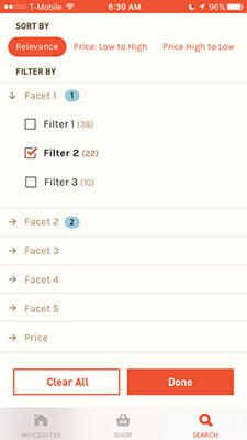 Craftsy Filter Gallery iPhone